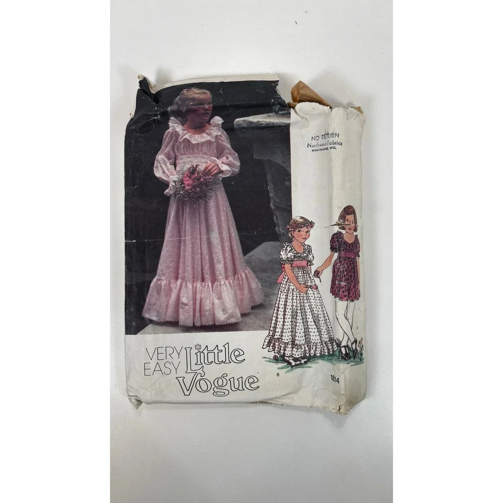 6 Vintage 1970s Sewing Patterns Butterick Simplicity Vogue Kids Size 5 6 Lot